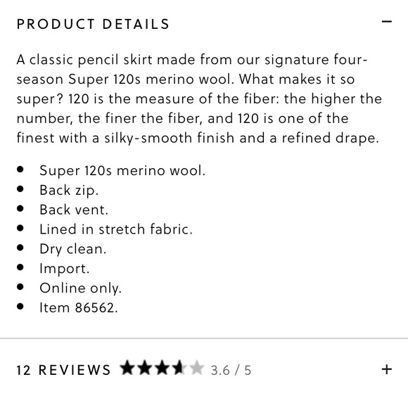 J. Crew Super 120s No. 2 Pencil Skirt - 2P - Picture 6 of 6